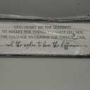 comurdyo Bible Verse Serenity Prayer Sign Wall Decor God Grant Me 32"×12" Large Christian Inspiraional Quotes Religious Plaque for Modern Rustic Family Bedroom Living Room Wall Hanging Decor (Black)