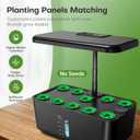 Ahopegarden Indoor Garden Hydroponics Growing System: 10 Pods Plant Germination Kit Herb Vegetable Growth Lamp Countertop with LED Grow Light - Hydrophonic Planter Grower Harvest Lettuce, Large