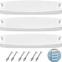 Goovilla Pool Ladder Steps Replacement, (3-Pack) 18" Universal Heavy-Duty Molded Plastic Swimming Pool Ladder Rung Step with 6 PCS Stainless Steel Bolts for Inground and Above Ground Pools, White