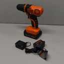 BLACK+DECKER 20V MAX Cordless Drill and Driver, 3/8 Inch, With LED Work Light, Battery and Charger Included (LDX120C)
