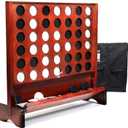 SPORT BEATS Giant Wooden 4 in a Row Connect Game 2.7 Ft Indoor/Outdoor, 33.2 inches x 29 inches x 3.3 inches
