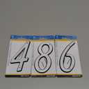 Hillman Reflective Silver Plastic Nail-On Number 8, 4, 6 