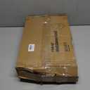 Corner Floating Shelves, Rustic Brown Wood, Set of 2, Wall Mount Storage with Guardrail for Bathroom Kitchen Living Room (Black)