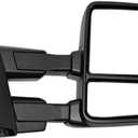 AERDM New towing mirror Black Housing fit for 2015 2016 2017 2018 2019 2020 Ford F150 Pickup Truck Right Passenger Side Towing Mirrors w/Power Heated Turn Signal, Auxiliary Lamp