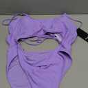 Meyeeka Womens Scoop Neck Cut Out Front Lace Up Back High Cut Monokini One Piece Swimsuit.XL