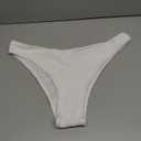 YMISAN Women's Bikini Swim Bottom Briefs Ribbed High Cut Mid Waist Cheeky Bathing Suit Bottom, XL