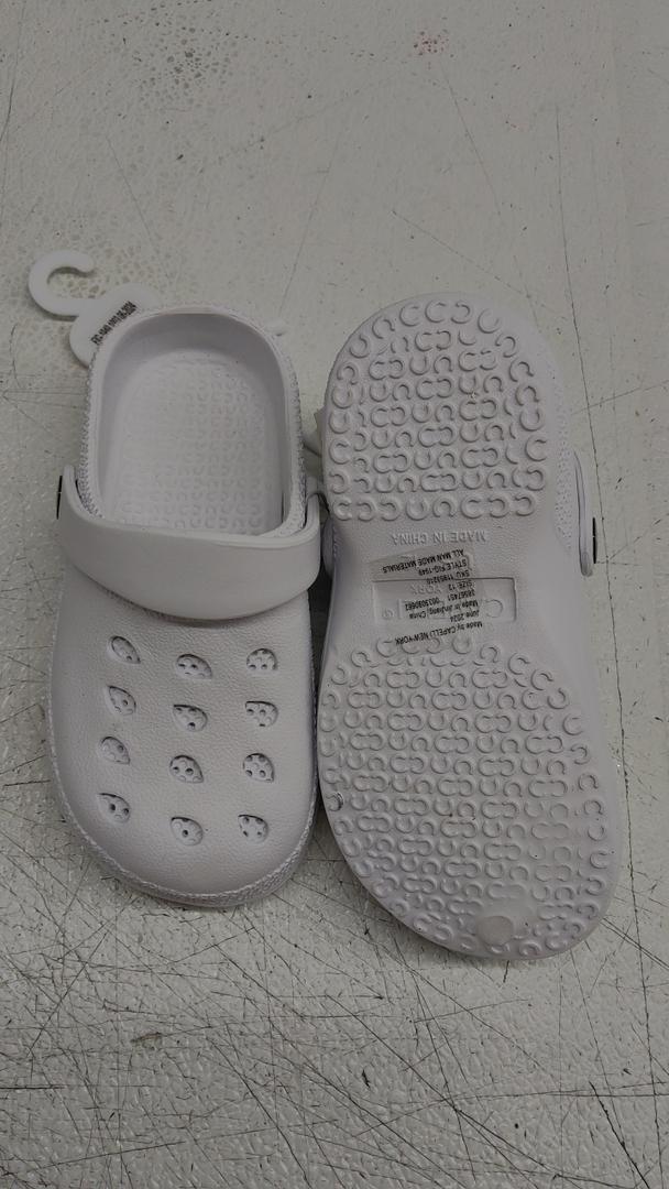 TG Sparkle Clogs White Size 12