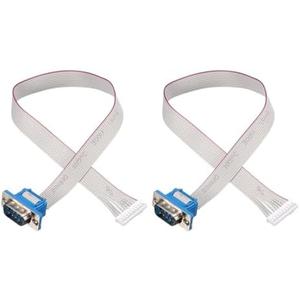 2 Pcs DB9 Male to PH 2.0mm Female Connectors Adapter 9 Pins with Wire Cables YENCONG471