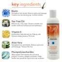 Regrowth Hair & Scalp Conditioner with Biotin, Aloe Vera, Tea Tree Oil & Mucopolysaccharides (natural polysaccharide) to Provide Shine & Volume, Detangler, 8 oz