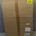 Large Printer Stand with 3-Tier Wood Storage Shelves -Multi-Purpose Desk Organizer- for Printer Scanner Fax Home Office Use with Wheels (Jet Black)