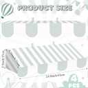 Tallew 4 Pcs 3D Circus Awning Wall Decoration Farmers Market Party Decorations Carnival Awning for Halloween Carnival Theme Party Classroom Decorations(Gray Blue and White)