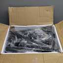 Furologee Kitchen Bakers Rack with Power Outlet, Coffee Bar Station with Storage 4 Tiers, Microwave Oven Stand with 6 S Hooks, Kitchen Storage Shelves Rack for Spices, Pots, Black Oak