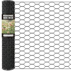 36 x 100ft Chicken Wire for Floral Arrangements, Green Chicken Wire, Hexagonal Galvanized Wire Mesh for Poultry Barrier, Flower Arrangement, Crafts and Garden, Green