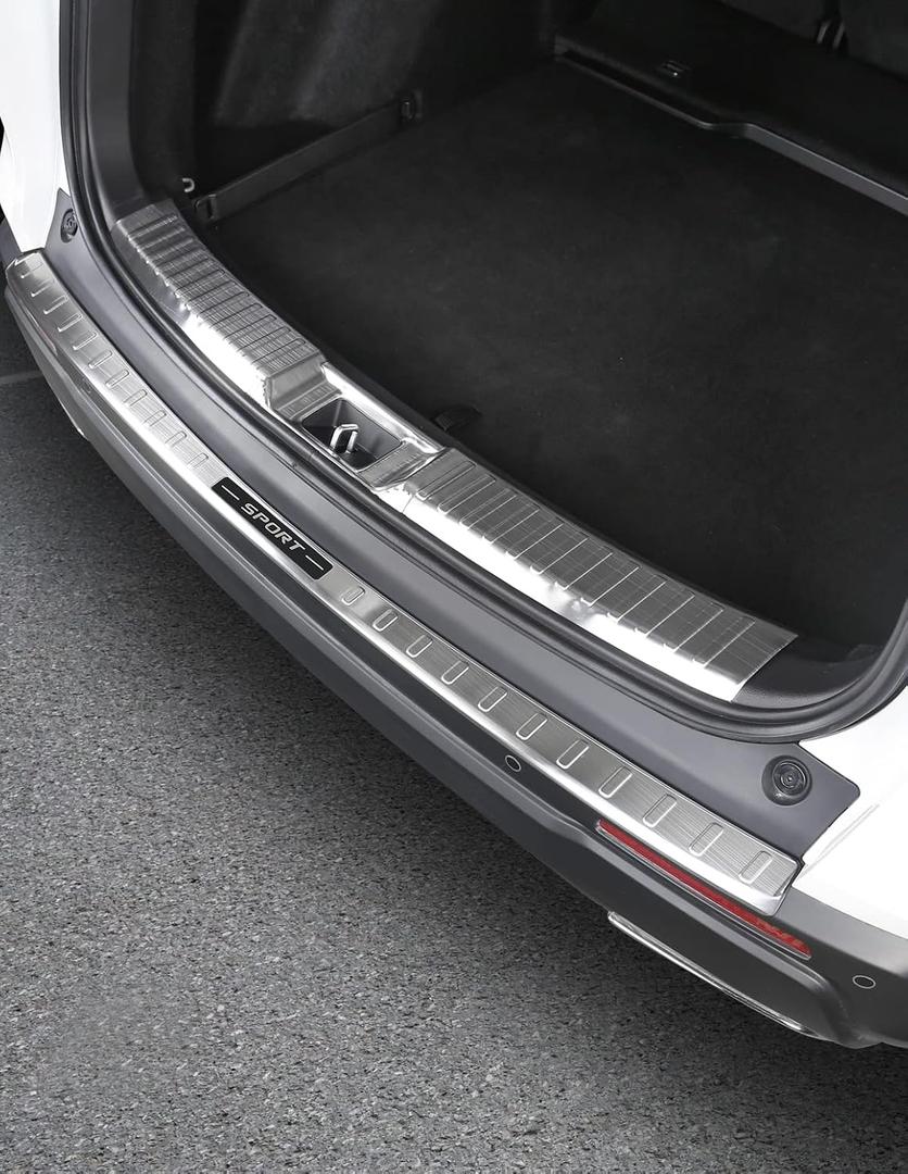for Honda CRV CR-V 2023 2024 2025 2026 Rear Bumper Guard, Unti- Scratching Durable Premium 304 Stainless Steel Rear Bumper Sill Plate Protective Cover Trims Accessories- Silver