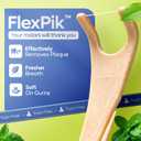 SmartLifeco Eco-Friendly Angled Dental Floss Picks (200ct) - Made with Straw Wheat Blend, Superior Anti-Shred Thread for Molars & Back Teeth, Tooth Pick Stick for Adults, Soft on Gums, Vegan, Mint