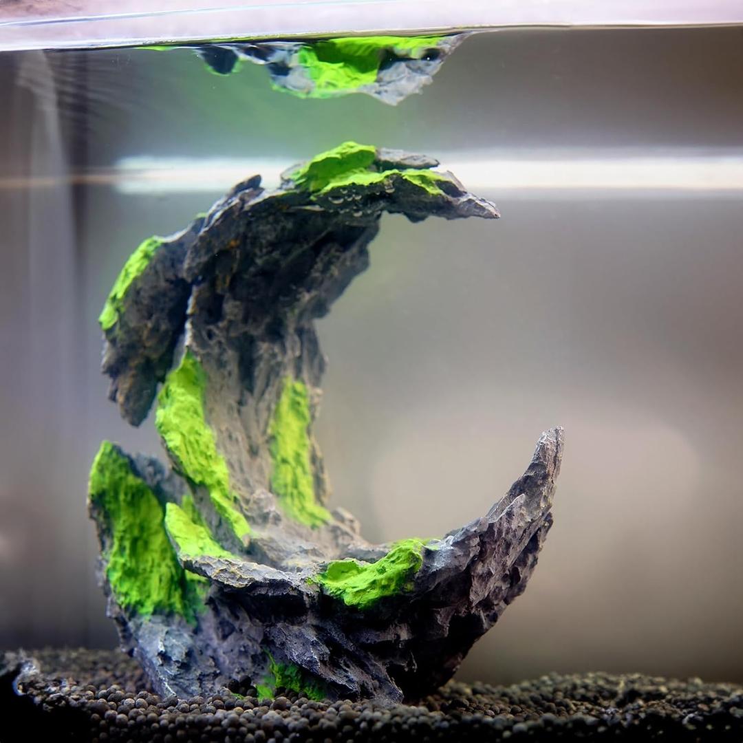Fish Tank Decor Rocks.Aquarium Decoration Model.Easy Superior Aquascape (Moon Valley)