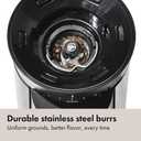 OXO Brew Conical Burr Coffee Grinder - Silver, Stainless Steel Burrs, One-Touch Automatic Smart Grind