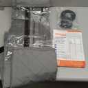 Magnetic Insulated Door Curtain Fits 38"x82" Doors - Thermal Door Cover for Winter with Clear Window, Window Insulation Kit & Doors Draft Stopper to Keep Cold Air Out for Front Doorway Home - Gray