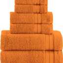 6 PIECE SET POPCORN -TEXTUREF BATH ENSEMBLE, 2 BATH TOWELS 27X54, 2 BATH TOWELS 16X26, 2 BATH TOWELS 13X13