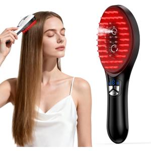 6-in-1 Rechargeable Scalp Massager Oil Applicator, Nano Mist, Electric Scalp Vibration Brush for Home Spa, Effortless Detangling & Relaxation Head Massage Tool for All Hair Types
