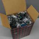 Christmas Garland with Lights 2 Pack, 15FT Lighted Garland for Mantle, Artificial Christmas Garland for Stairs Railing, Front Door & Wall, Plug-in Xmas Decor