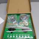 10" x 3T Carbon Steel Brush Cutter Blades + 10" 80T Carbide Tip weedeater Blades + 9" x 20 Teeth Chainsaw Tooth Blade Kit for weedeater with 2 Set Universal Adapter Kit and 4 Round Files