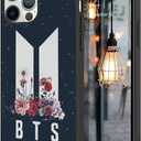 WWDIYHOUSE Compatible for iPhone 12 iPhone 12 Pro Case, Cool Unique Design Soft TPU Shockproof Case for Men/Women/Girl/Boy(Fashion-BTS-3)