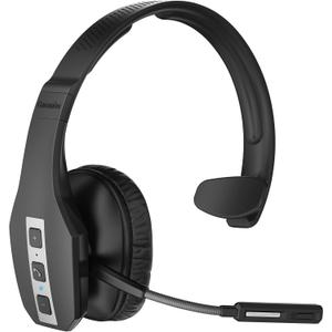 Conambo JBT600 Trucker Bluetooth Headset with Tri-Mic Noise Cancelling, CVC 8.0, Mute Button & 60Hrs Battery Life  Wireless Headset for Truck Drivers, Cell Phones & Office Use