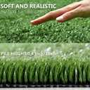 Fake Grass Artificial Turf, 4FT x 6FT 0.4 inch Pile Height Synthetic Garden Grass Lawn Rug Soft Astroturf Mat for Pets, Drainage Holes Faux Grass Carpet for Party Wedding