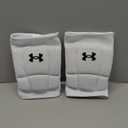 Under Armour Volleyball Knee Pads, Lightweight, Durable Protection on The Court, Youth  (White)