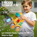 Bubble Machine Toddler Toys,CreatiMachi Vehicle Bubbles Lawn Mower Kids Toy,Ideal Gifts for 1,2,3 Year Old Boy,Girl,Baby Birthday,Easter,Rechargeable,Bubble Blower Summer Outdoor Push Toys,Yellow