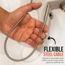 Pistol Grip Grabber Claw, Drain Clog Pickup Snake, Remove Hair and Clogs from Sink, Shower, Tub, Toilet Drains, 2-Ft