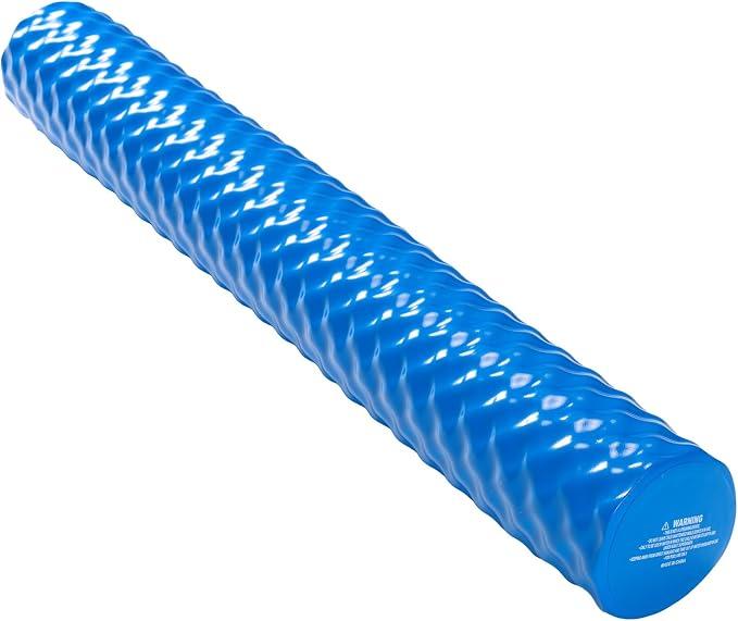 NEWBULIG Swim Noodles, Pool Noodles with Anti-Slip Ripple Design, Jumbo Swim Noodle for Pool, Lake and Float Training, Premium NBR Closed-Cell Foam, Chemical Resistant, 46-Inch, Blue