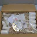 Modern Sputnik Chandelier 8-Light Industrial Ceiling Lights Fixture 32" Gold Semi Flush Mount Ceiling Light with E26 Base Sputnik Lights Fixture for Dining Room Bedroom Foyer Hallway Living Room