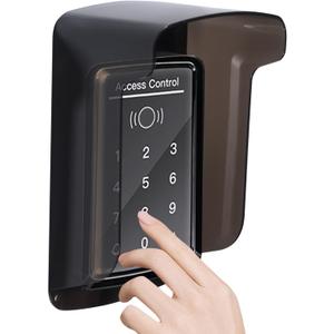 Outdoor Keypad Cover Protector,Ring Doorbell Cover Weatherproof with polycarbonate Material Access Control Rain CoverGlare Sun Shade Cover Compatible with Access Control Keypad, Door Lock(Grey)