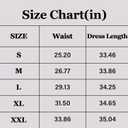 Women's Casual Skirts High Waisted A-Line Swing Skirts Vintage Floral Print Skirts (Black), L