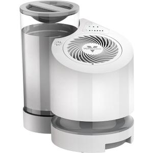 Vornado EV100 Evaporative Whole Room Humidifier with SimpleTank, Easy-Fill, 1 Gallon Capacity, 2 Speeds, Electronic Humidistat, Antimicrobial Treated Wick, Perfect for Home, Bedroom, and Living Room