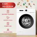 Christmas Curtains for Living Room, Xmas Snowflake Printed Curtains, Rod Pocket Window Drapes for Bedroom Holiday Decoration 2 Panels 52 x 72 Inch