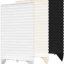 Temporary Blackout Window Blinds and Shades 47" W x 71" H White