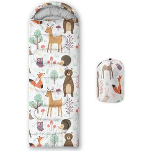 Axolotl Unicorn Sleeping Bag for Kids Boys GirlsLightweight Warm Cold Weather Sleeping Bags,Waterproof Portable Sleeping Bag with Compression Sack for Camping Backpacking Outdoor Indoor