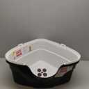 Natures Miracle Hooded Corner Litter Box, With Odor Control Charcoal Filter (P-5915)