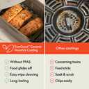 bella XL Electric Ceramic Titanium Griddle, Make 15 Eggs At Once, Healthy-Eco Non-stick Coating, Hassle-Free Clean Up, Large Submersible Cooking Surface, 12" x 22", Copper/Black