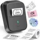 PM260 Label Maker Machine with Tape, 2 Inch Label Tape Maker Bluetooth Label Printer, Inkless Portable Label Maker with Smart AI APP for Home, Kitchen, School, Office Organization, Black