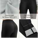 Warm Leggings for Women Winter Fleece Lined Windproof Full Length Legging for Cold Weather Thermal Velvet Shapewear Pants (Black)