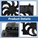 WFLNHB Radiator Cooling Fan Motor Assembly Replacement for Chevrolet Sonic 2012-2018