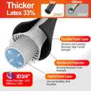 SPECILITE Garden Water Hose 75 ft x 3/4 in Heavy Duty, Flexible and Lightweight, Burst 600 psi, Kink-less Hybrid Rubber Pipe for Backyard, 3/4'' Brass Fittings, Black