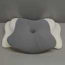 Cervical Neck Pillow, Ergonomic Side Sleeper Pillow for Pain Relief, Cooling Pillow for Sleeping, Neck and Shoulder, Contour Orthopedic Memory Foam Pillows for Back Stomach Sleepers Grey White