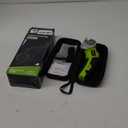 Cordless Electric Scissors: 4V Rechargeable Rotary Cardboard Cutter, 3000mAh Battery, with LED Light, 2 Blades, Box Cutter for Fabric Carpet Carton Plastic Leather Cloth (Green)