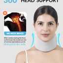 Ice Silk Neck Brace - Soft, Breathable Cervical Collar for Pain Relief & Posture Correction - Anti-Snoring Support for Comfortable Sleep - Ideal for Office Workers