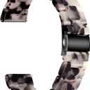 Wongeto Band for Samsung Galaxy Watch 3 Band 41mm,20mm Resin Replacement Wristband with Metal Buckle for Samsung Galaxy Active 2 Watch Band 40mm 44mm for Women Men (Flower Grey for 41mm)